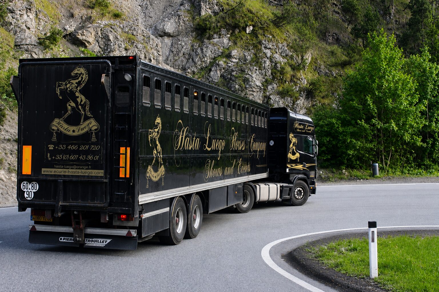 Camion transport de chevaux - Domaine Hasta Luego Nimes
